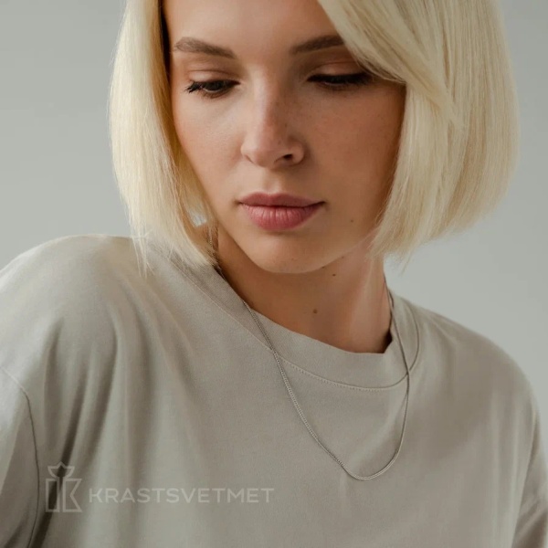 Цепь из серебра 925, плетение «Панцирь»